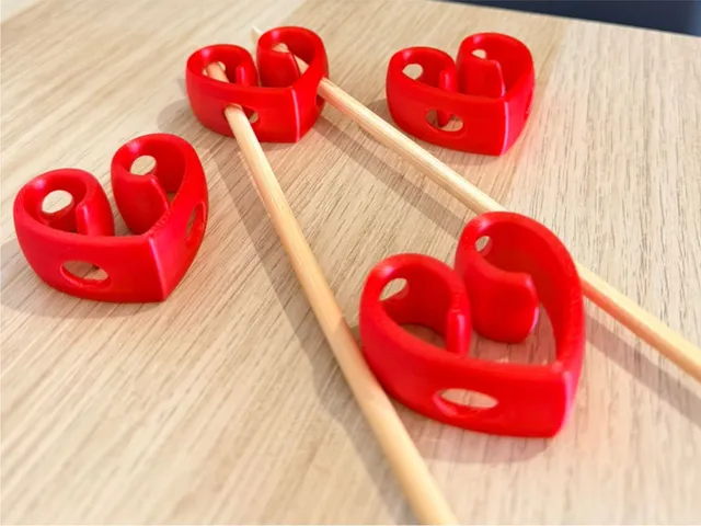 4'lü Kalp Şeklinde Çubuk Dinlendirme Aparatı Japon Mutfak Dekorasyonu