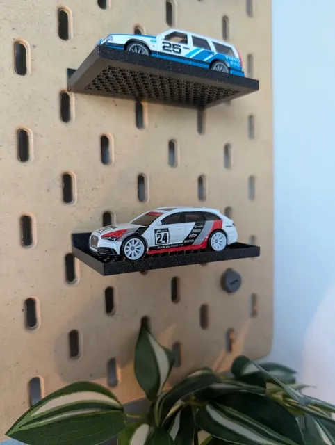 Skadis Uyumlu Model Araba Sergileme Rafı Dekoratif Stand (1 Adet)