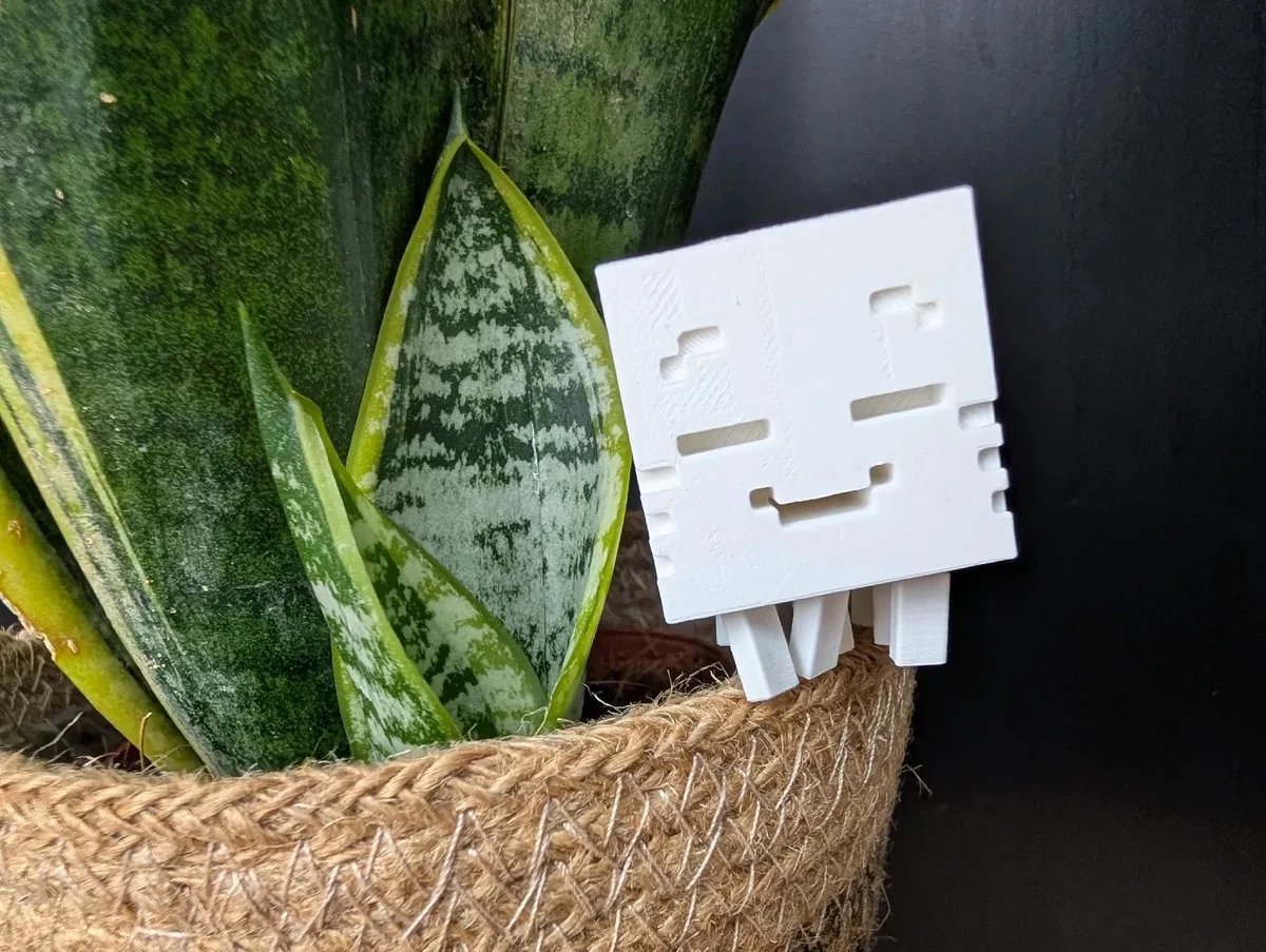 Minecraft Ghastling Figürlü Masaüstü Oyuncak Dekoratif Süs Eşyası