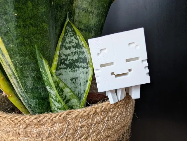 Minecraft Ghastling Figürlü Masaüstü Oyuncak Dekoratif Süs Eşyası