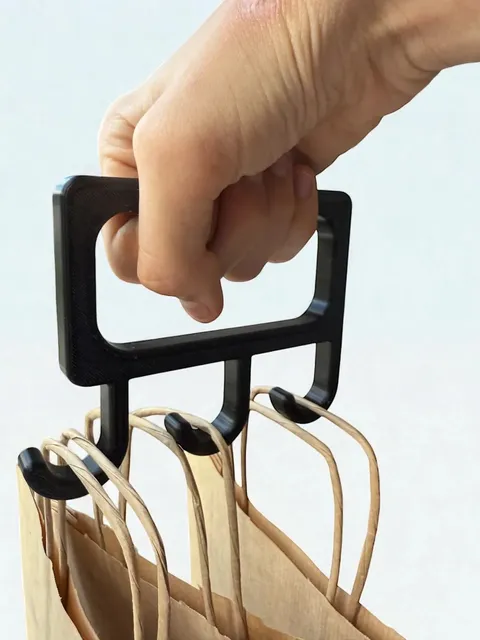 Ergonomik Çoklu Poşet ve Çanta Taşıma Aparatı – El Dostu Taşıma Kancası