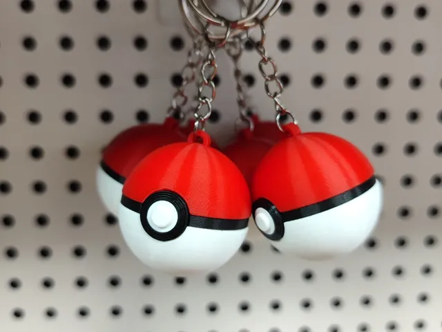 Pokeball Tasarımlı Dekoratif Anahtarlık Çanta Anahtarı Aksesuarı