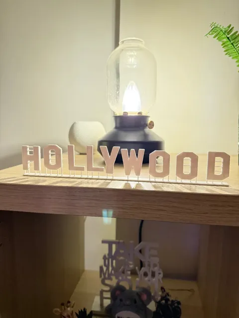 Hollywood Yazı Dekoratif Masa ve Raf Süsü – 25 cm