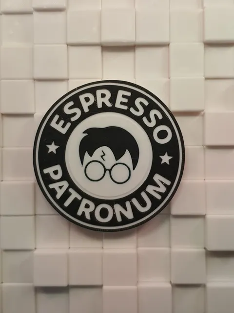 Espresso Patronum Temalı Dekoratif Bardak Altlığı Masa Üstü Aksesuarı