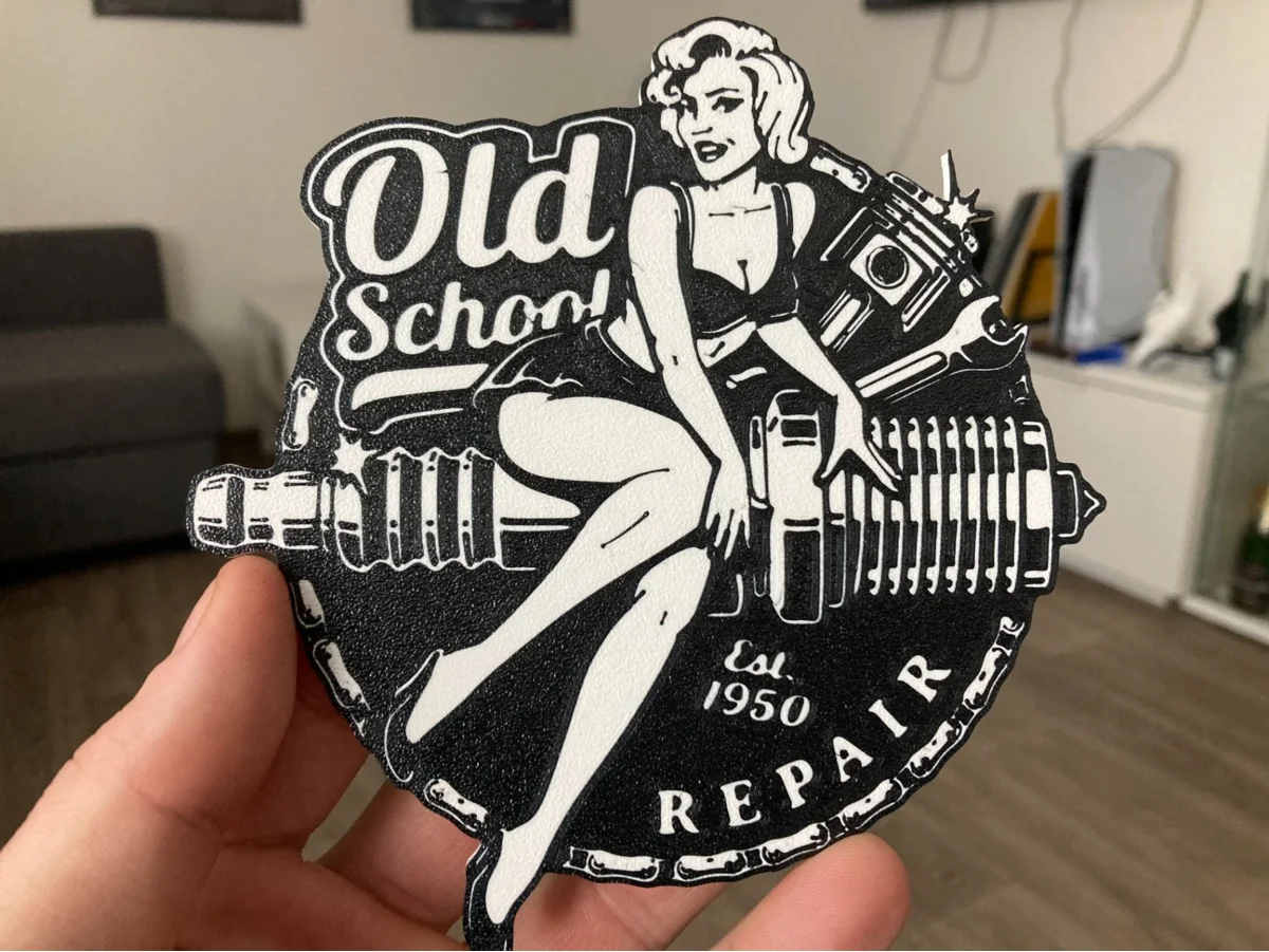 Old School Repair Temalı Dekoratif Bardak Altlığı Masa Üstü Aksesuarı