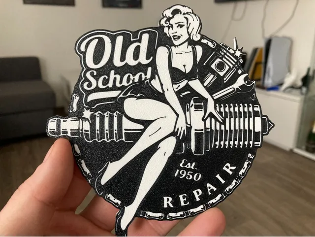 Old School Repair Temalı Dekoratif Bardak Altlığı Masa Üstü Aksesuarı