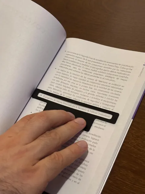 Okuma Yardımcı Aparatı, Satır Takip Cetveli ve Kitap Tutucu