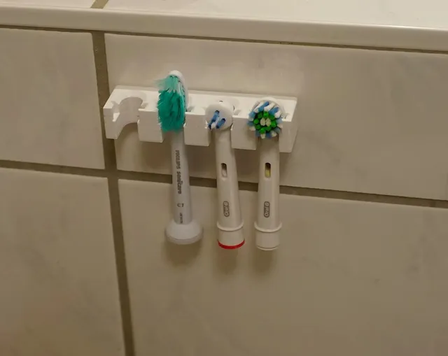 3’lü Diş Fırçası Başlığı Askısı Duvar Tipi Banyo Düzenleyici Aparat