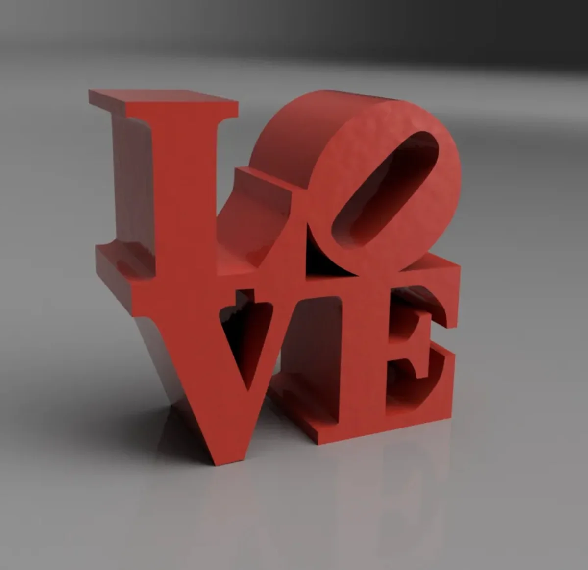Kırmızı Love Yazısı Dekoratif Obje – Sevgililer Günü ve Ev Dekoru