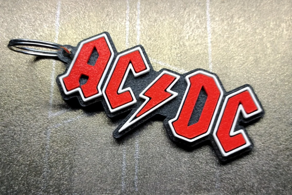 AC/DC Rock Müzik Temalı Anahtarlık