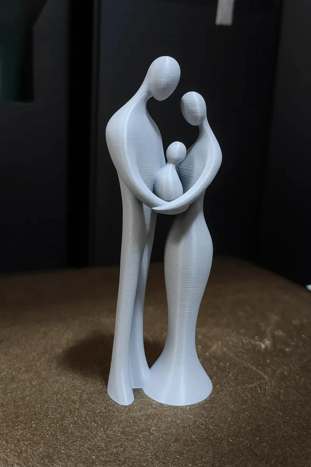 Aile Figürlü Dekoratif Heykel Modern Minimalist Sevgi ve Birlik Simgesi Biblo