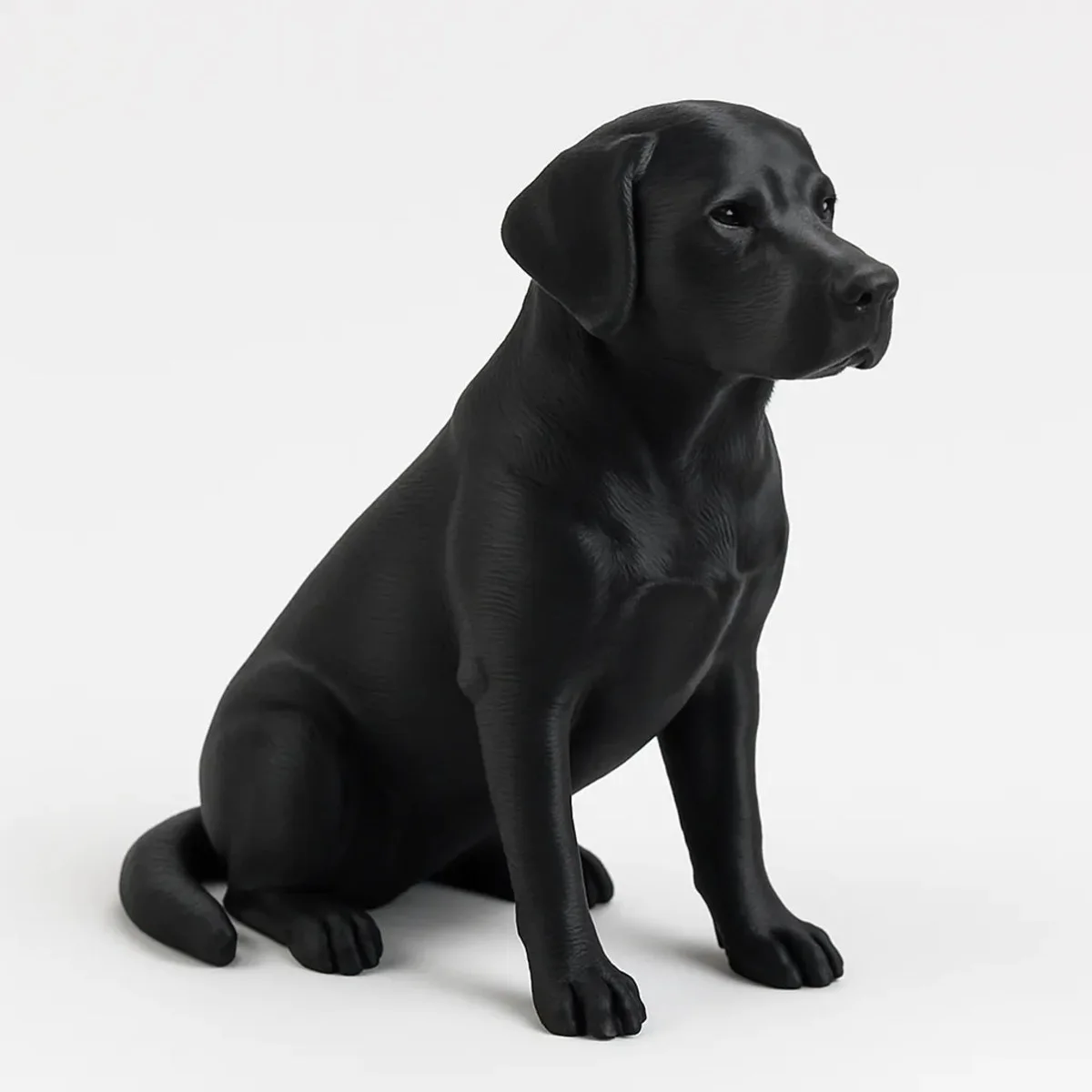 Siyah Labrador Köpek Figürü, Dekoratif Ev ve Ofis Süsü