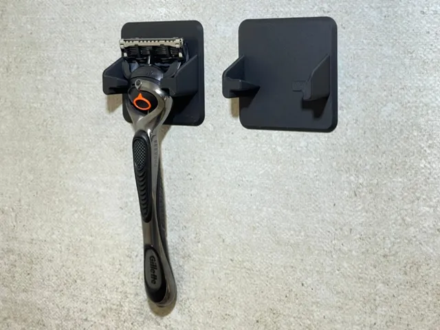 2'li Duvar Tipi Jilet ve Tıraş Bıçağı Askısı - Banyo Düzenleyici