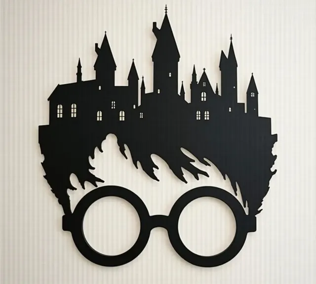 Harry Potter Hogwarts Silüet Duvar Süsü – Dekoratif Figür