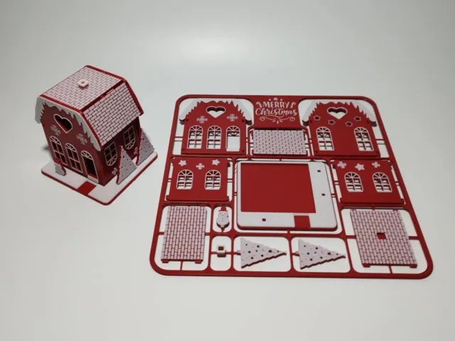 Yılbaşı Dekoratif Ev Kiti DIY Seti Noelsi Süs Evi