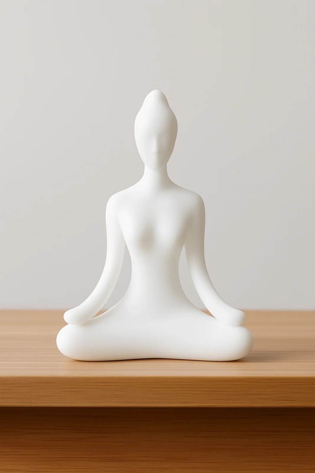 Yoga Figürlü Dekoratif Heykel Modern Meditasyon ve Zihin Dengesi Simgesi Biblo