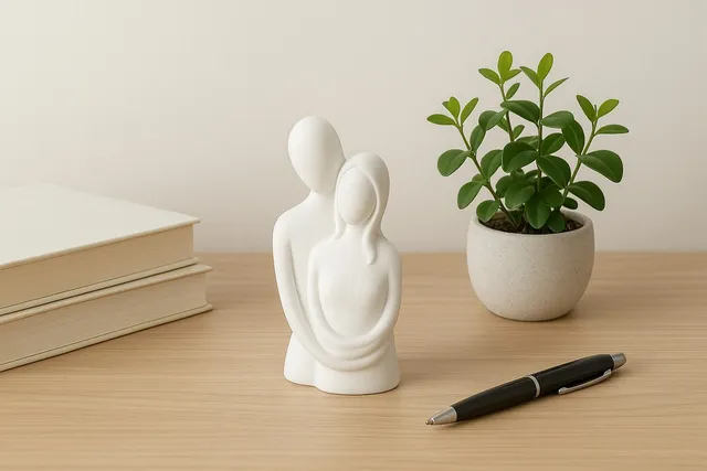 Sonsuz Aşk Çift Biblo Minimalist Dekoratif Figür