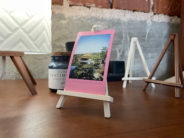 Mini Fotoğraf Sergileme Standı Masaüstü Dekoratif Şövale Çerçeve