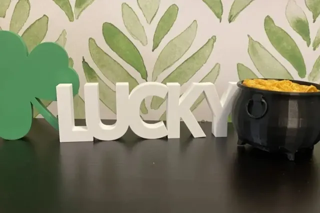 Lucky Yazı Dekoratif Masa ve Raf Süsü