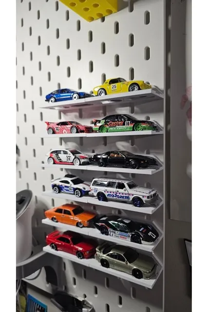 1:64 Ölçekli Diecast Araba Rafı Skadis Uyumlu Model Araç Sergileme